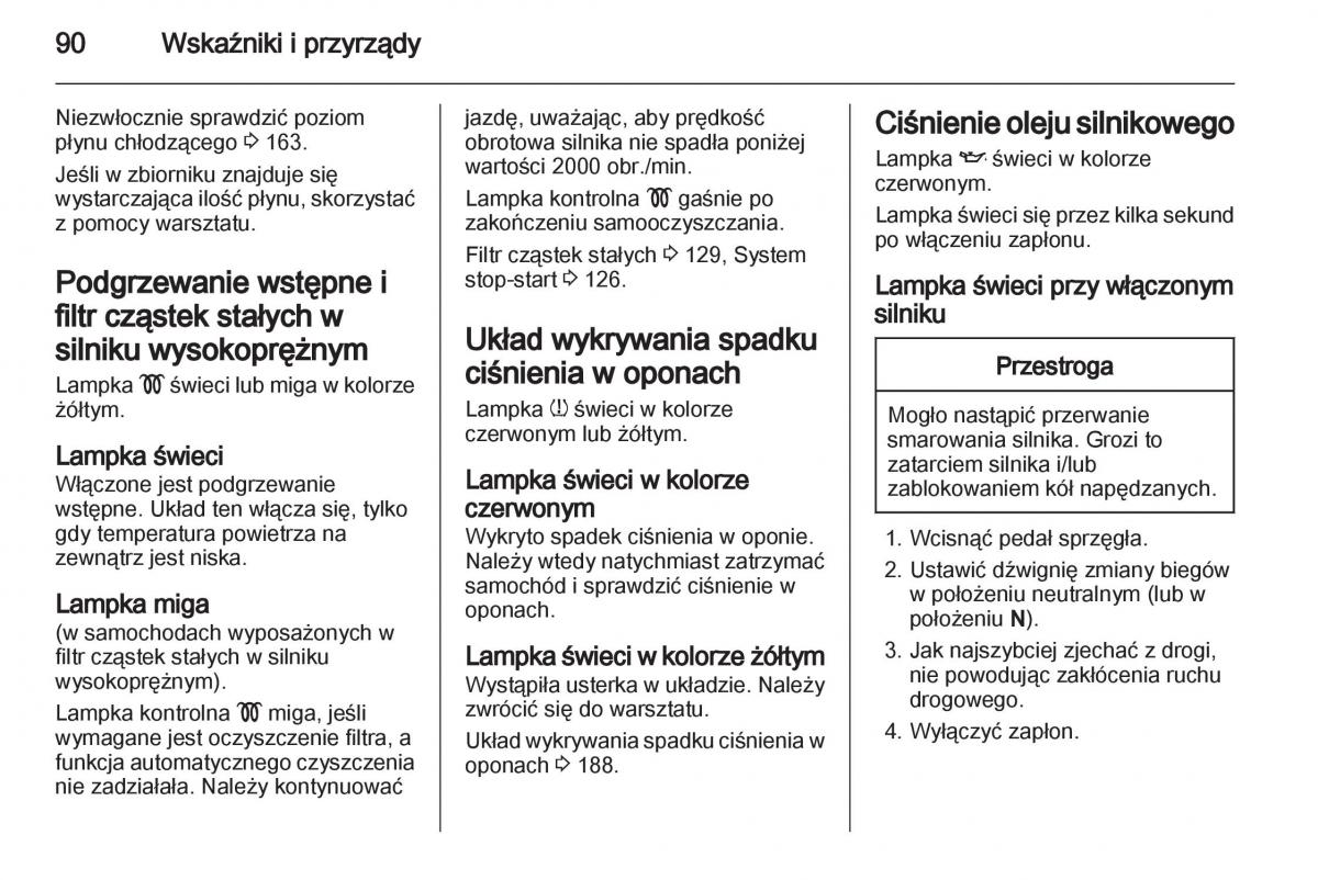 Opel Corsa D instrukcja obslugi / page 92