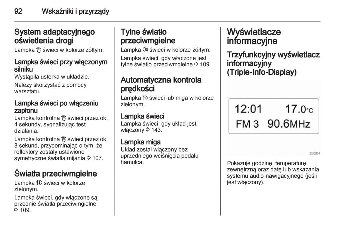 Opel Corsa D instrukcja obslugi / page 94