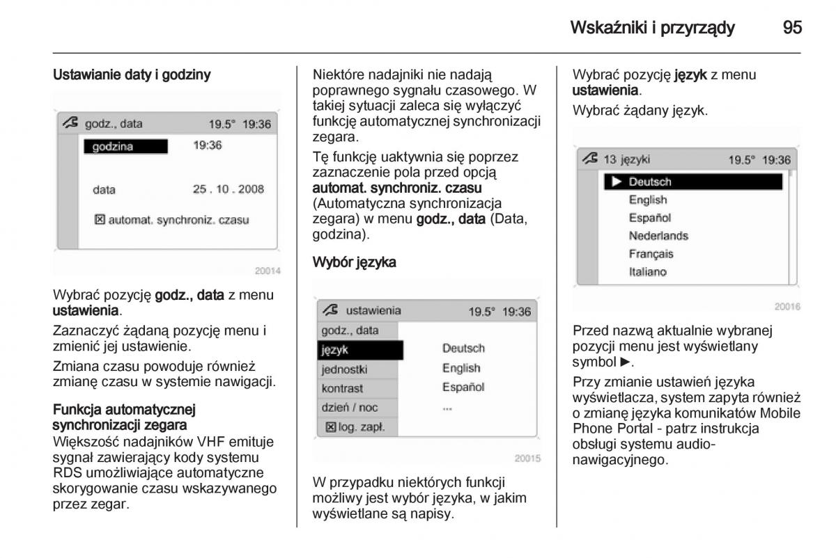 Opel Corsa D instrukcja obslugi / page 97