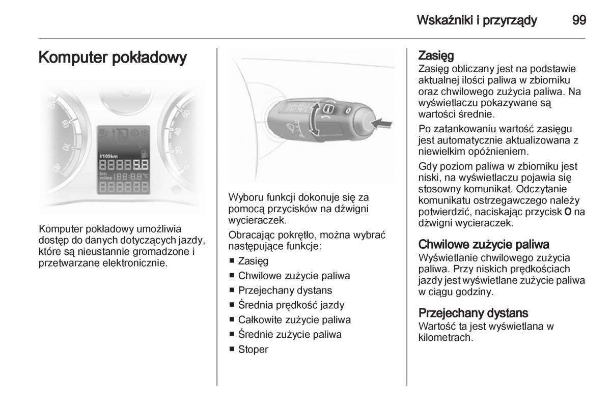 Opel Corsa D instrukcja obslugi / page 101