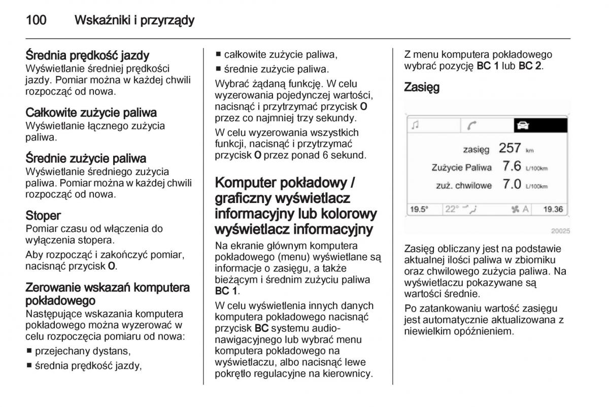 Opel Corsa D instrukcja obslugi / page 102