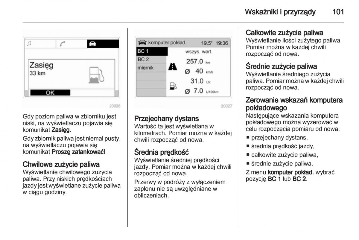 Opel Corsa D instrukcja obslugi / page 103