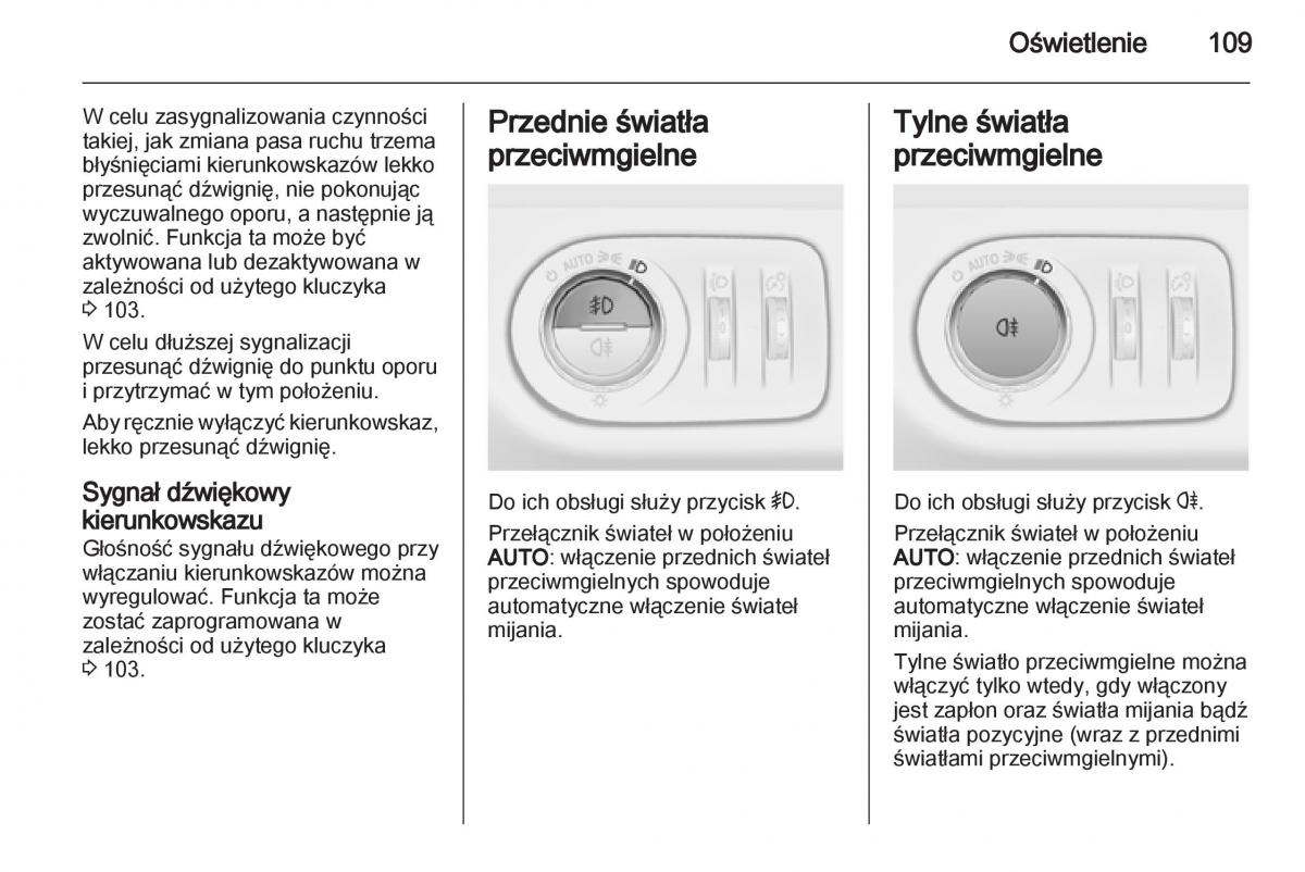 Opel Corsa D instrukcja obslugi / page 111