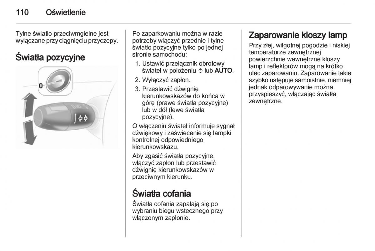 Opel Corsa D instrukcja obslugi / page 112