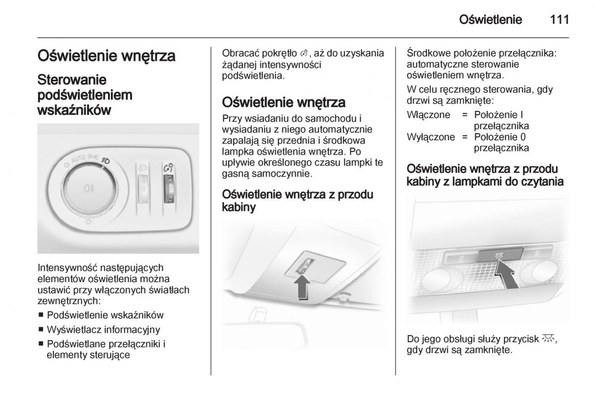 Opel Corsa D instrukcja obslugi / page 113