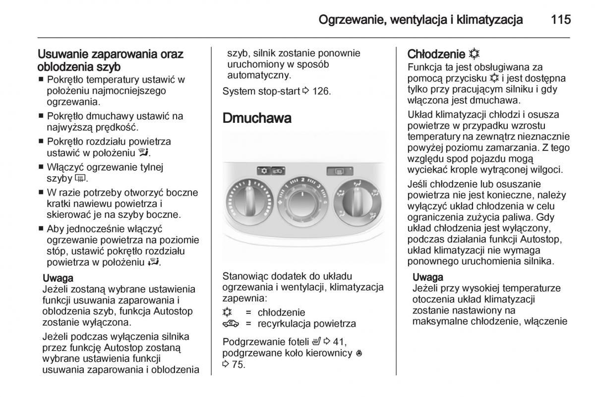 Opel Corsa D instrukcja obslugi / page 117