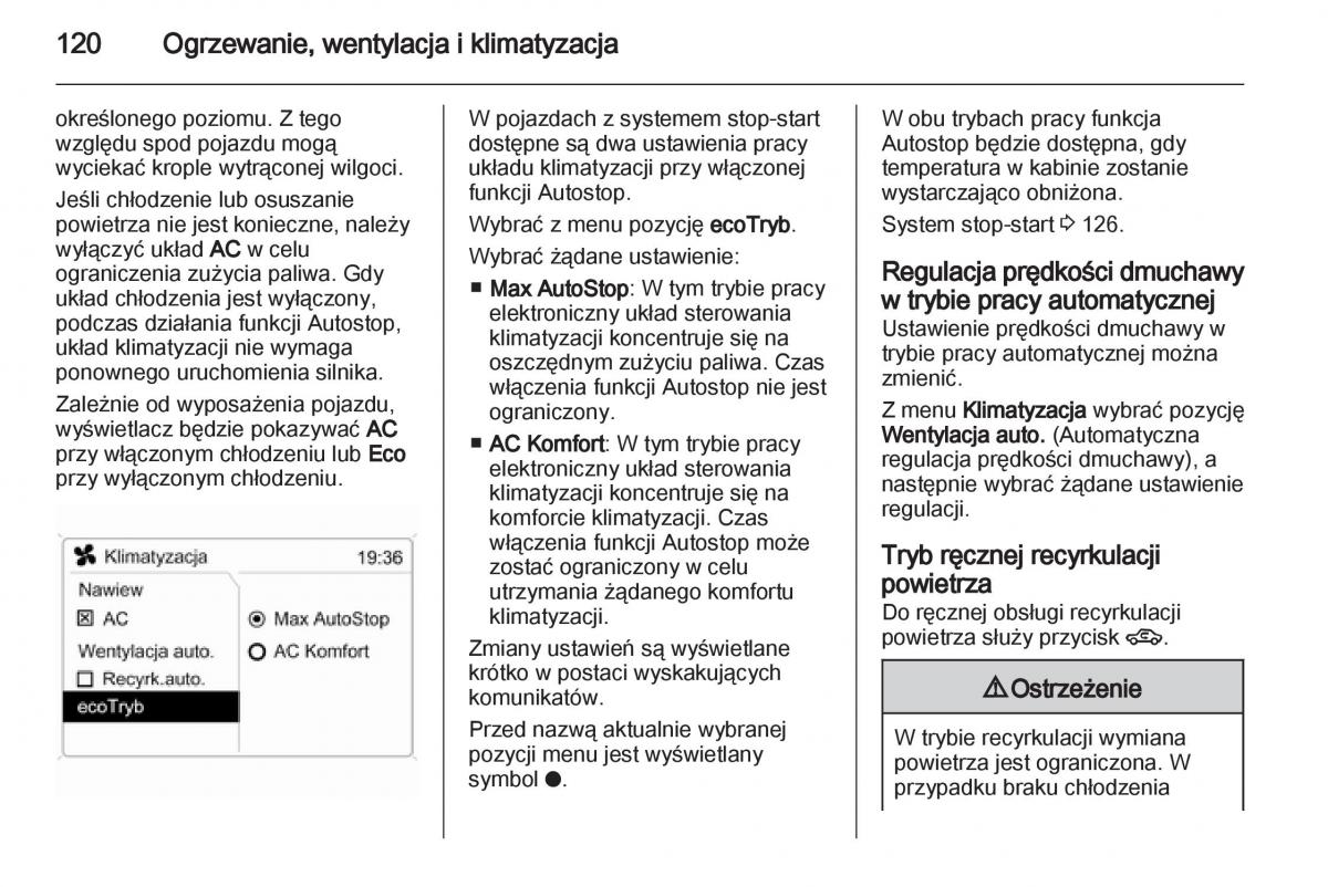 Opel Corsa D instrukcja obslugi / page 122