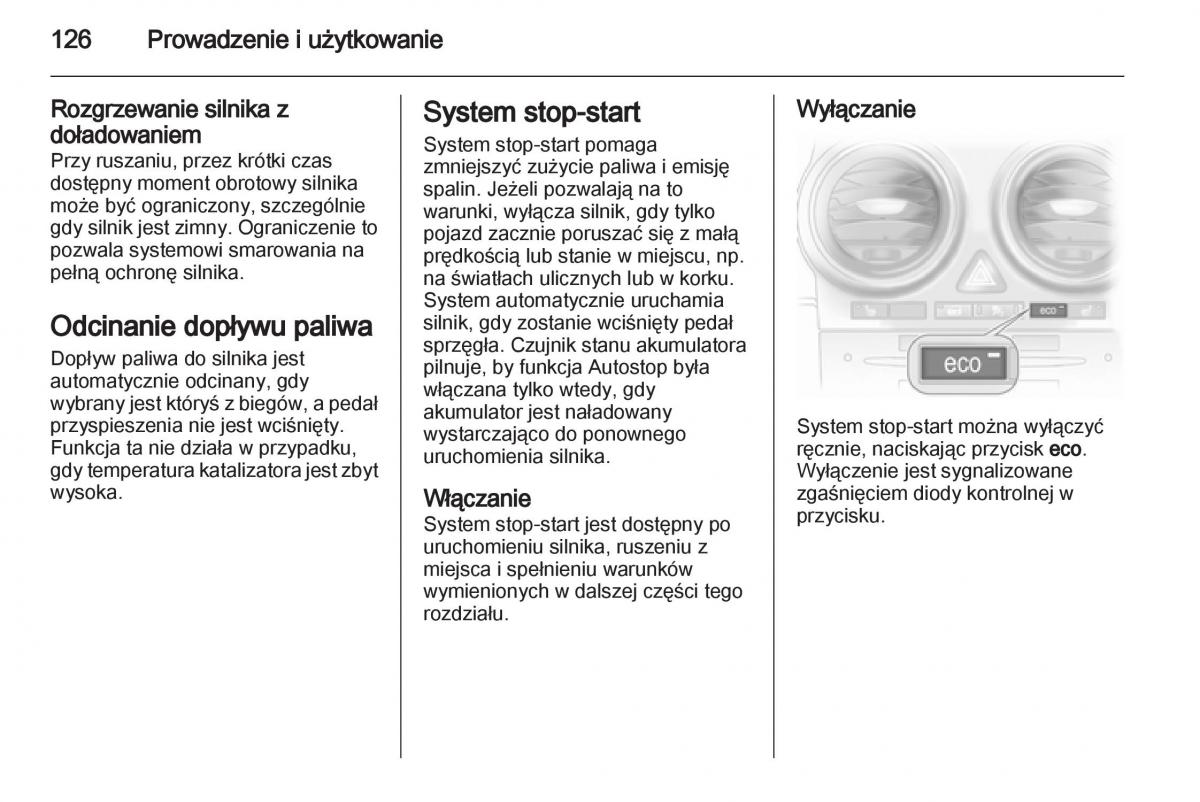 Opel Corsa D instrukcja obslugi / page 128