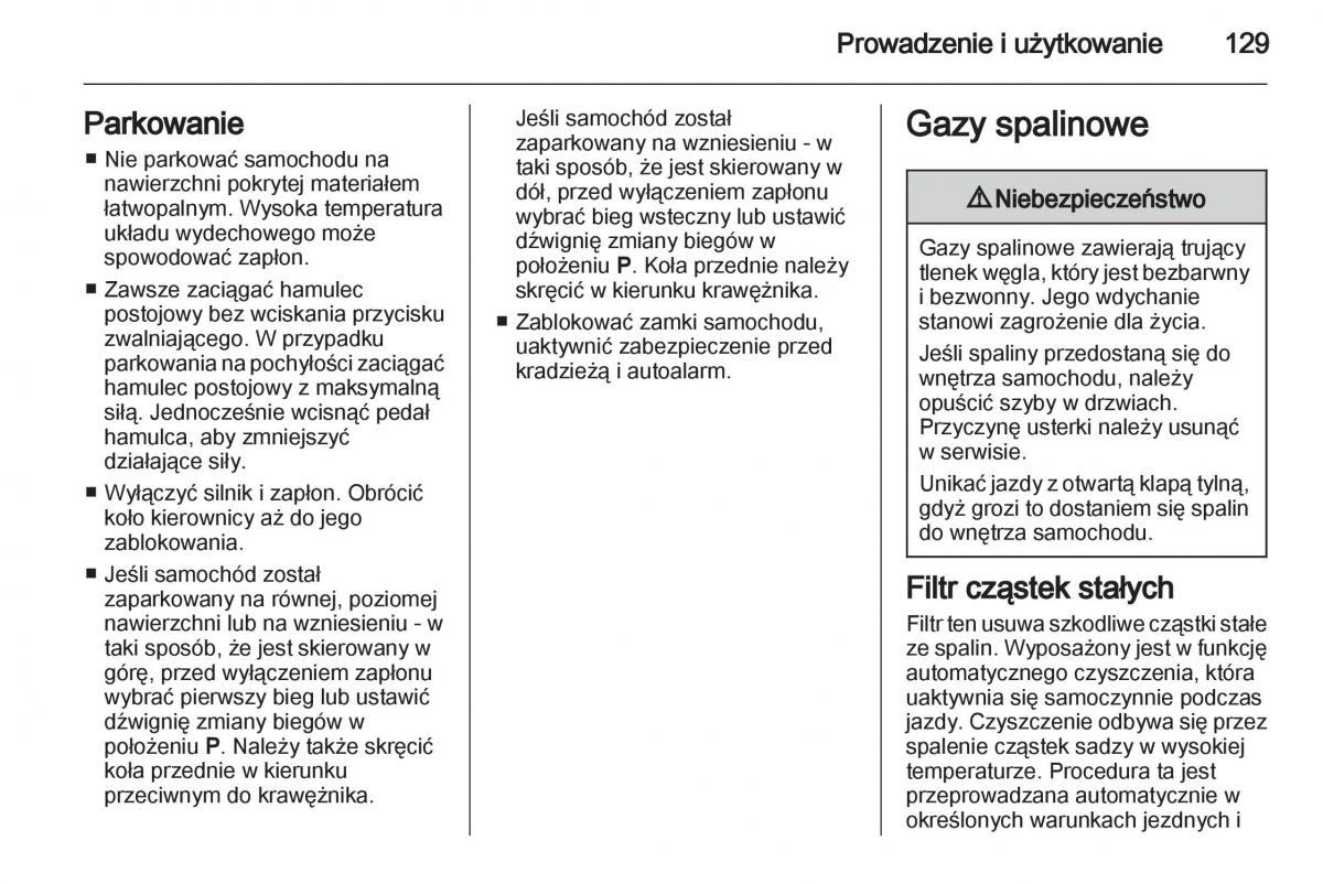 Opel Corsa D instrukcja obslugi / page 131