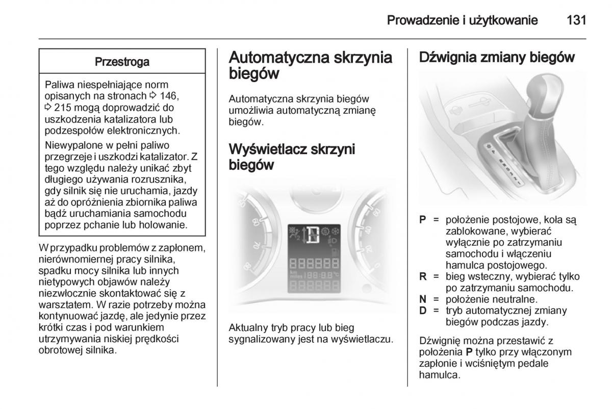 Opel Corsa D instrukcja obslugi / page 133