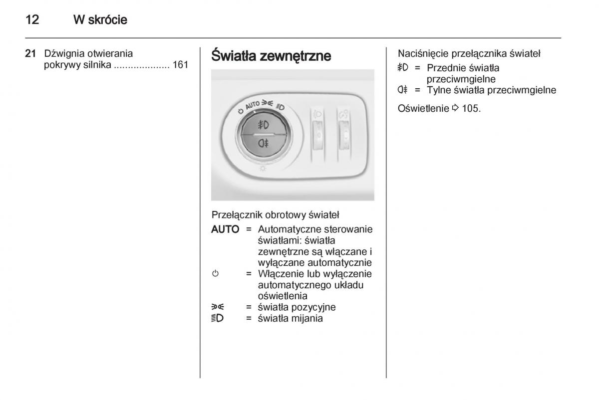 Opel Corsa D instrukcja obslugi / page 14