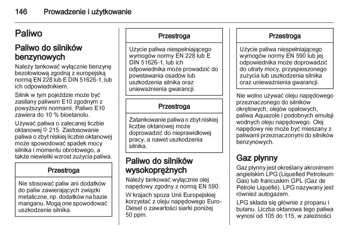 Opel Corsa D instrukcja obslugi / page 148