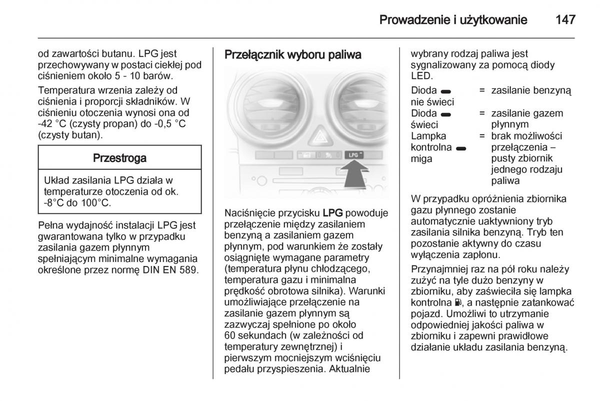 Opel Corsa D instrukcja obslugi / page 149