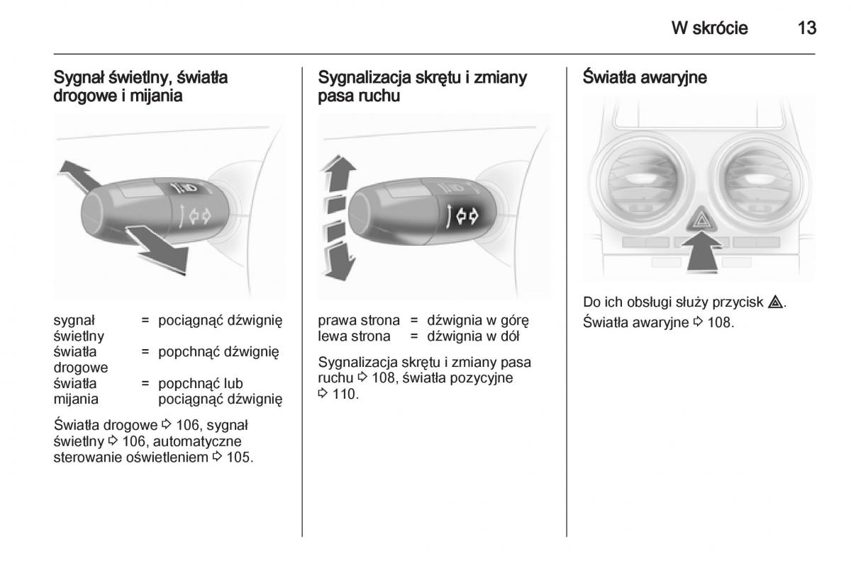 Opel Corsa D instrukcja obslugi / page 15