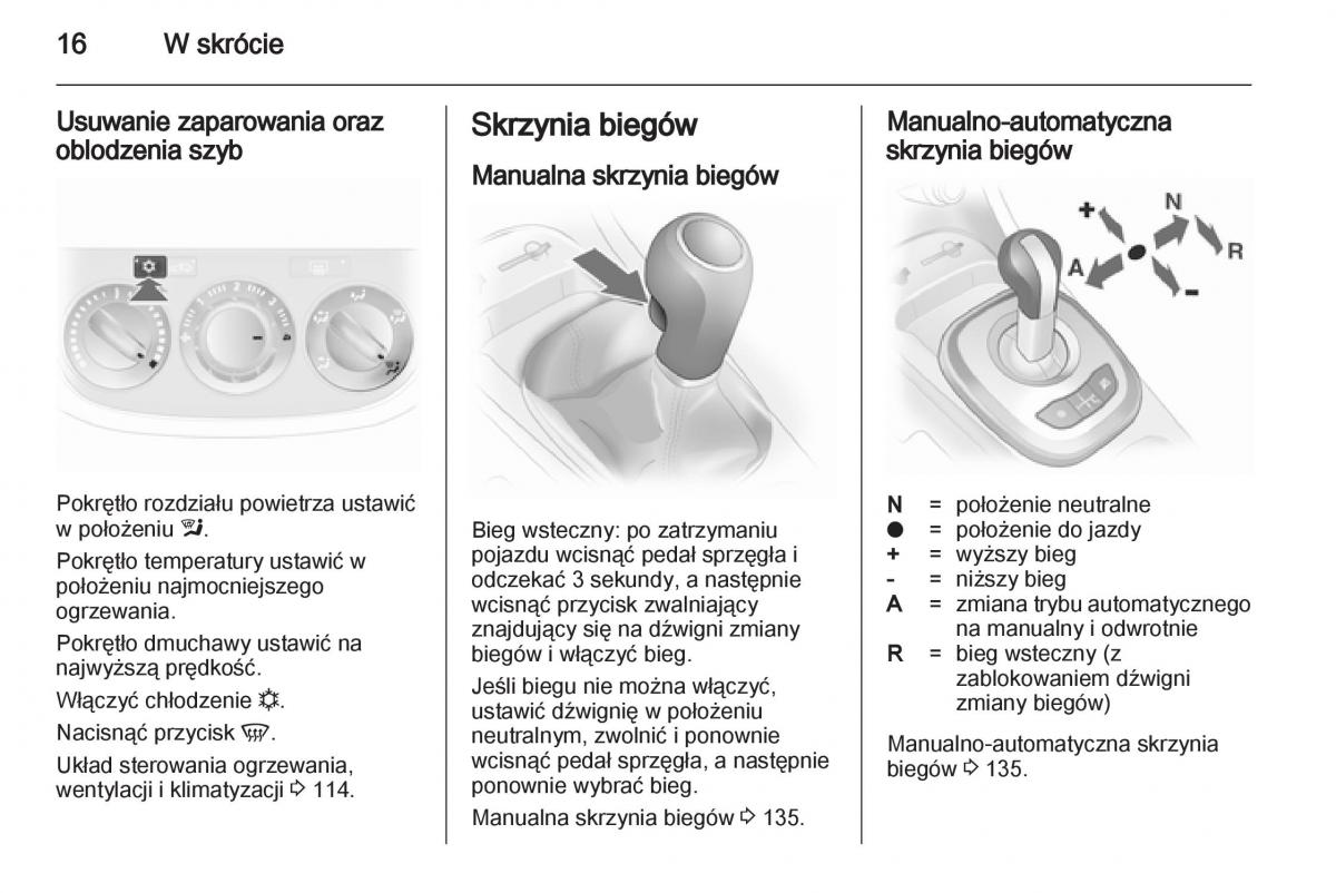 Opel Corsa D instrukcja obslugi / page 18