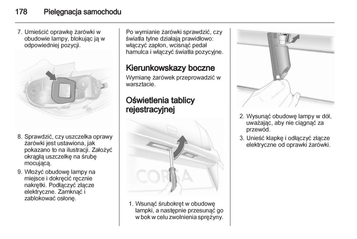 Opel Corsa D instrukcja obslugi / page 180