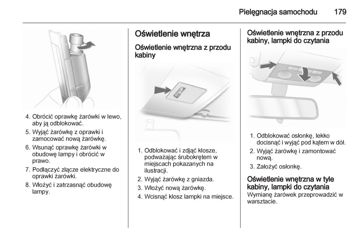 Opel Corsa D instrukcja obslugi / page 181