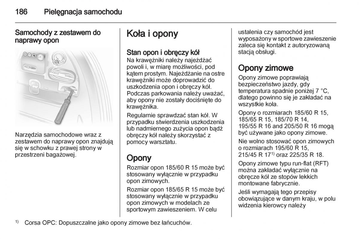 Opel Corsa D instrukcja obslugi / page 188