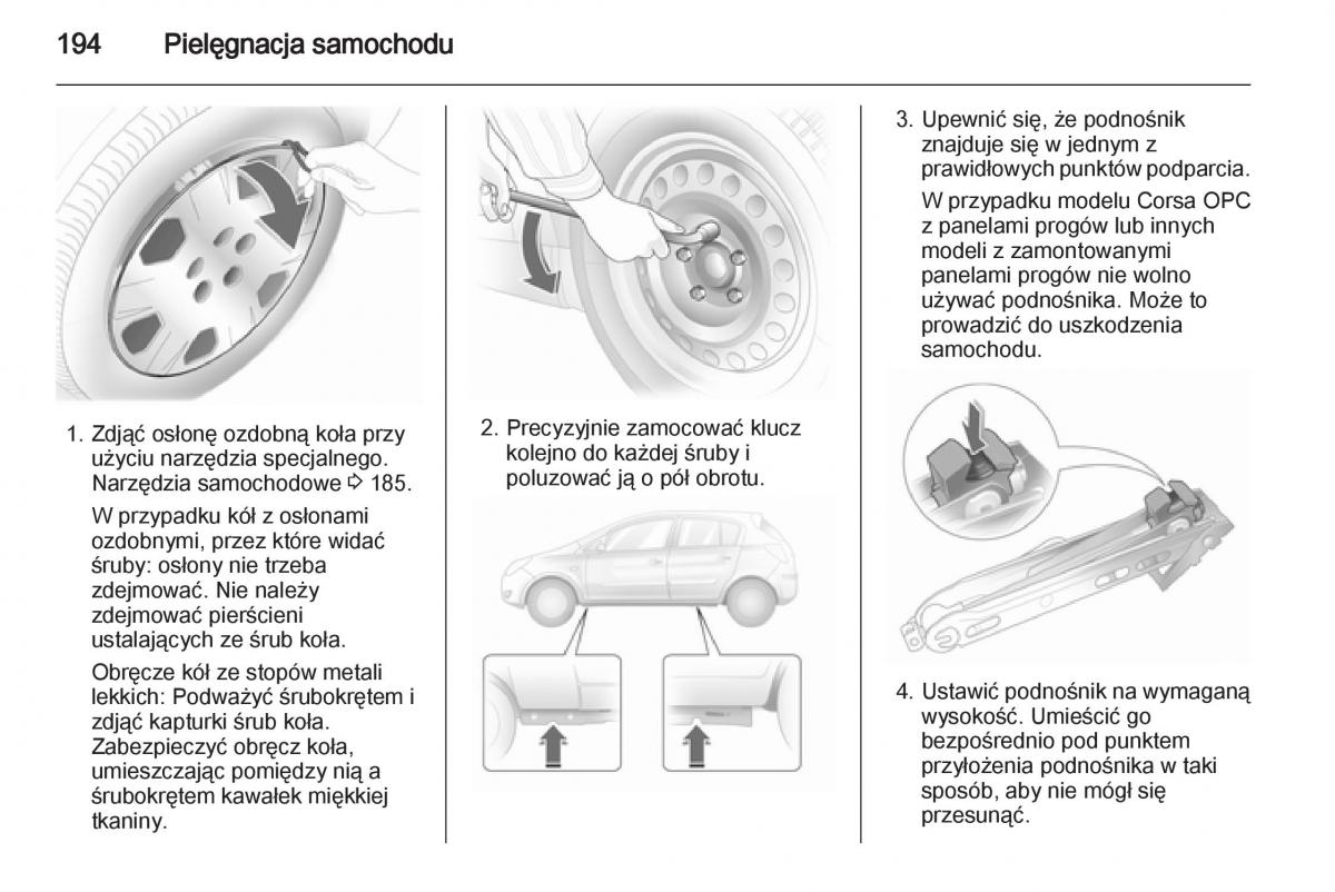 Opel Corsa D instrukcja obslugi / page 196