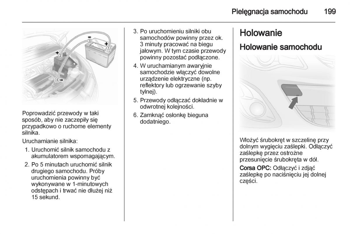 Opel Corsa D instrukcja obslugi / page 201