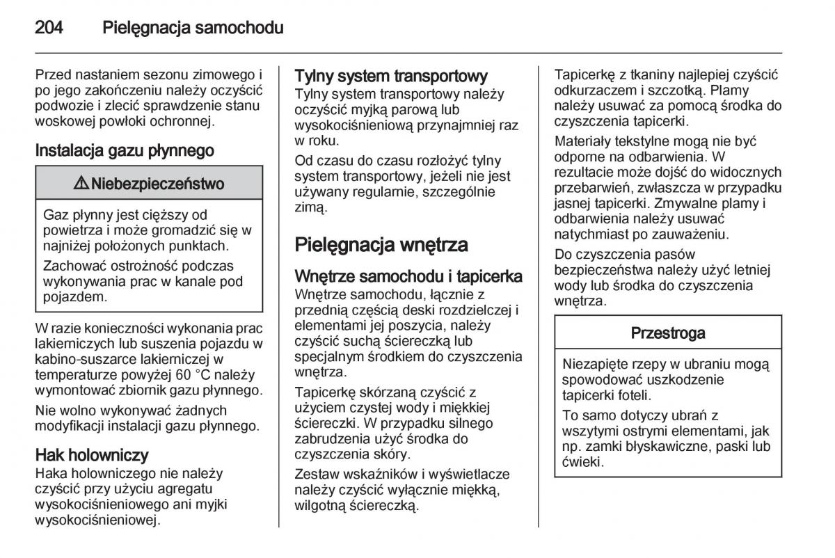 Opel Corsa D instrukcja obslugi / page 206