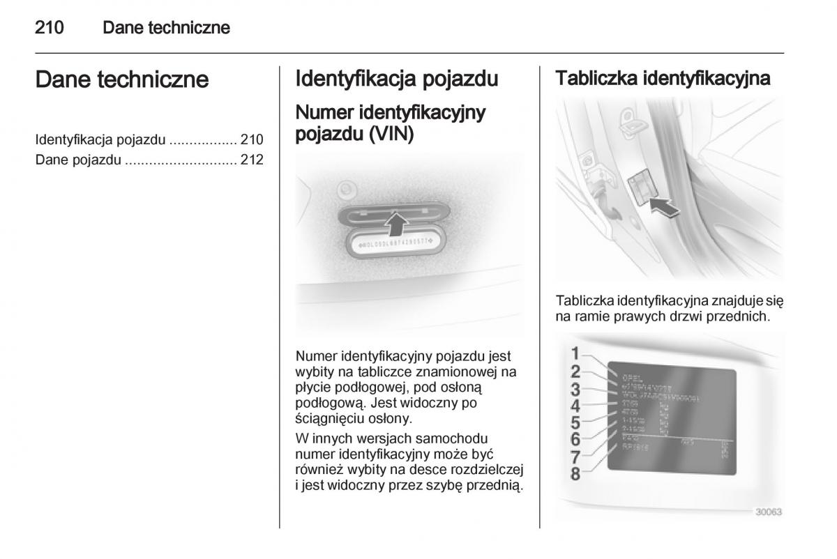 Opel Corsa D instrukcja obslugi / page 212