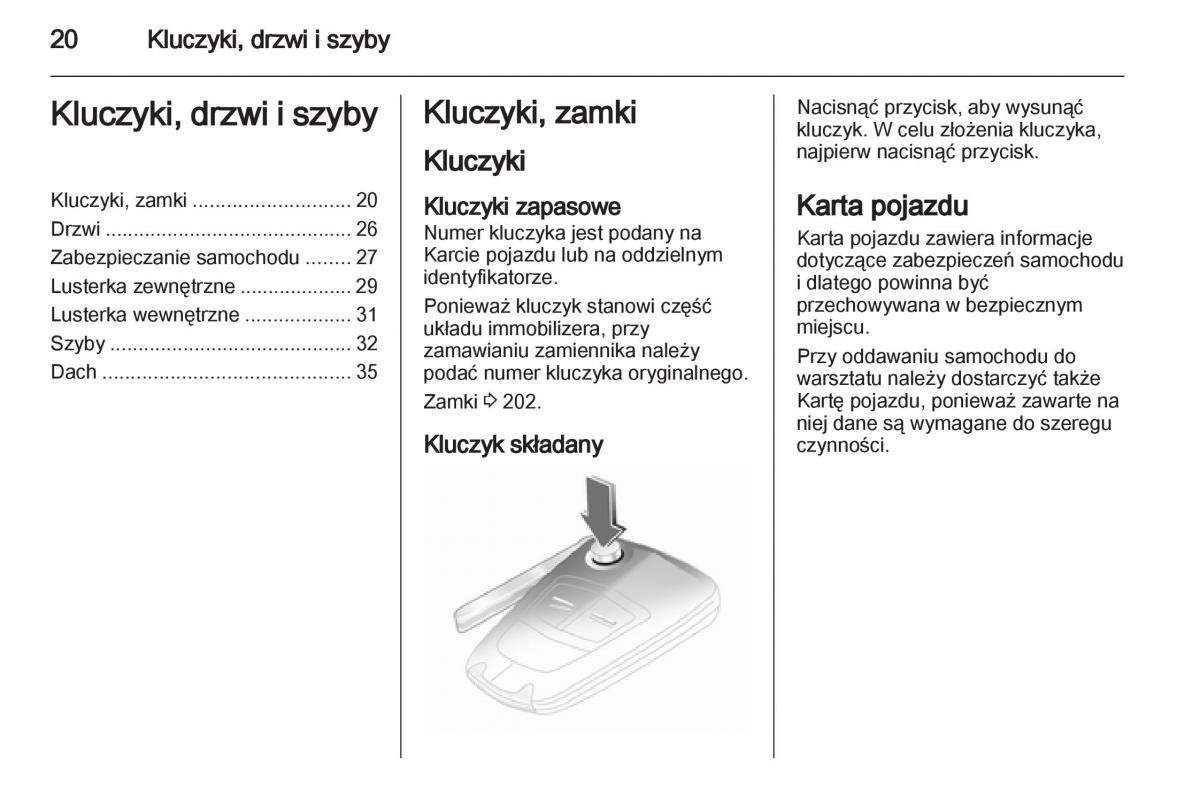 Opel Corsa D instrukcja obslugi / page 22