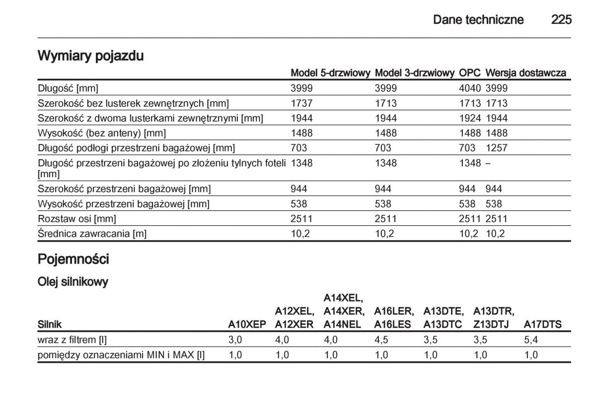 Opel Corsa D instrukcja obslugi / page 227