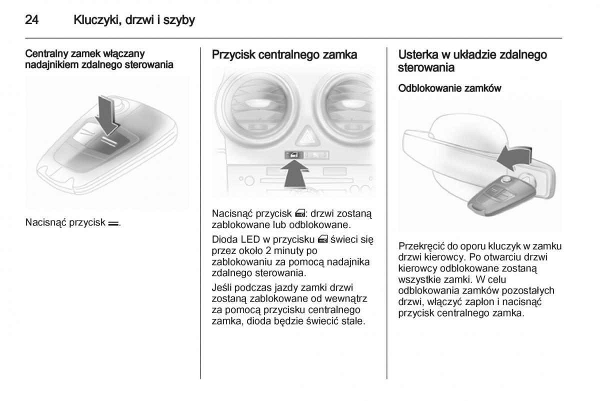 Opel Corsa D instrukcja obslugi / page 26