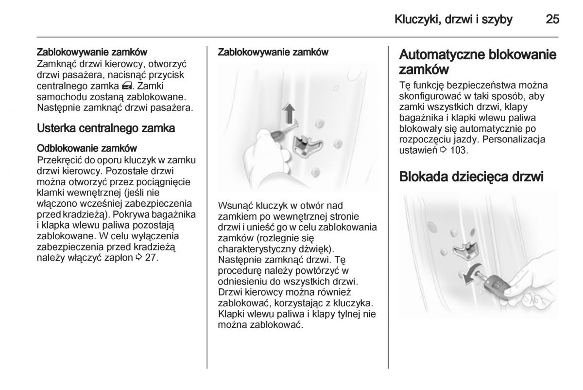 Opel Corsa D instrukcja obslugi / page 27