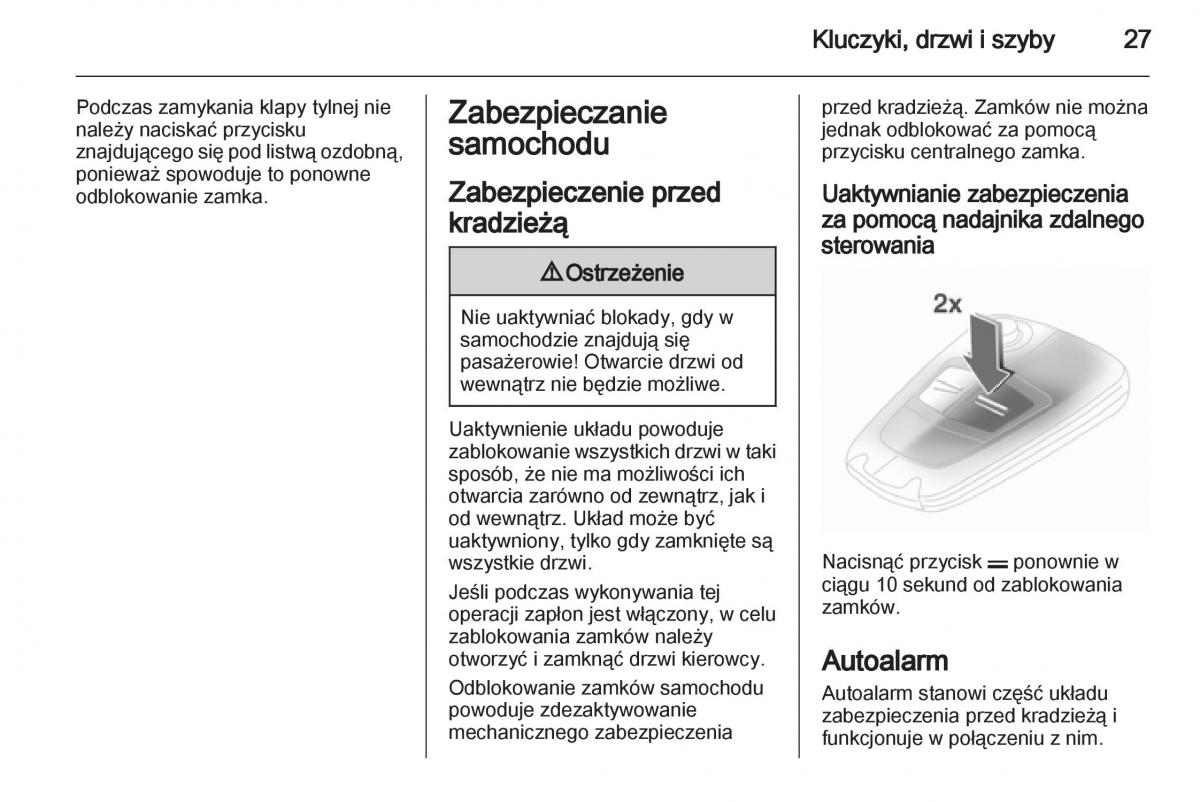 Opel Corsa D instrukcja obslugi / page 29