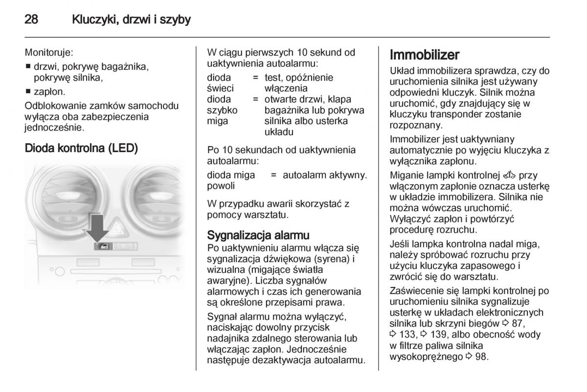 Opel Corsa D instrukcja obslugi / page 30