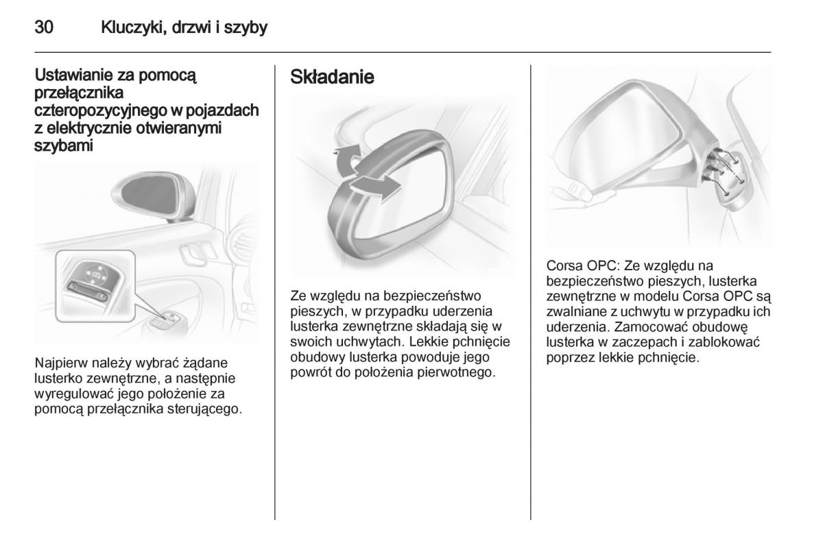 Opel Corsa D instrukcja obslugi / page 32