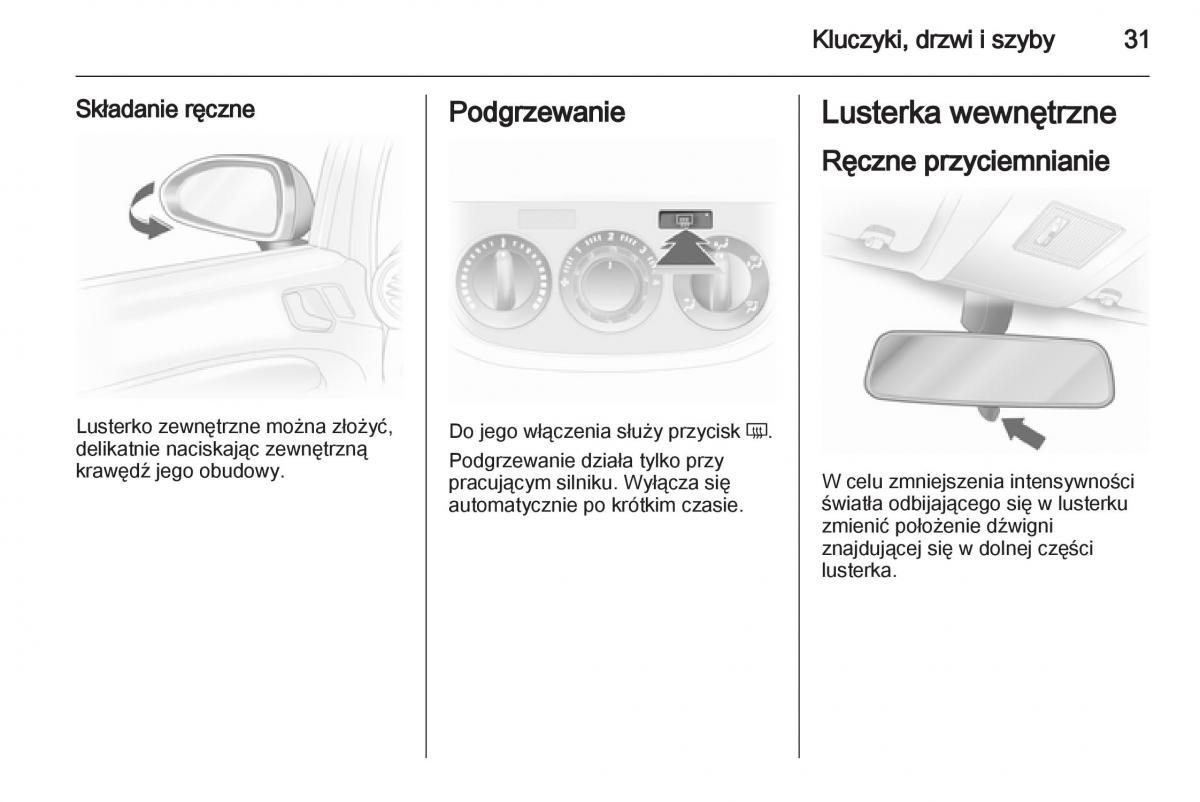 Opel Corsa D instrukcja obslugi / page 33