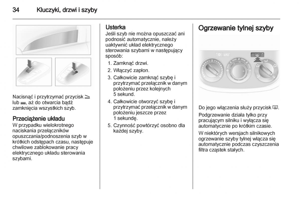 Opel Corsa D instrukcja obslugi / page 36