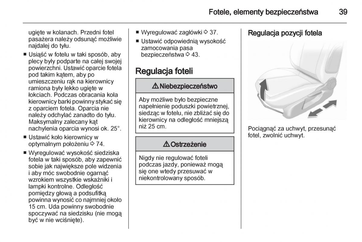 Opel Corsa D instrukcja obslugi / page 41