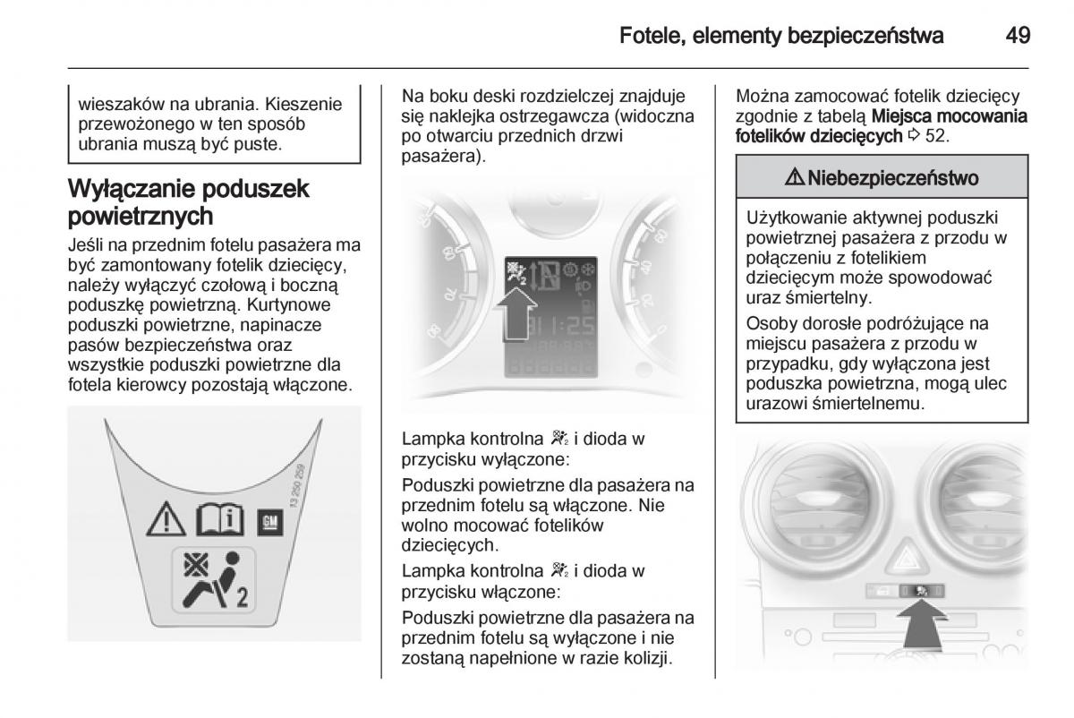 Opel Corsa D instrukcja obslugi / page 51