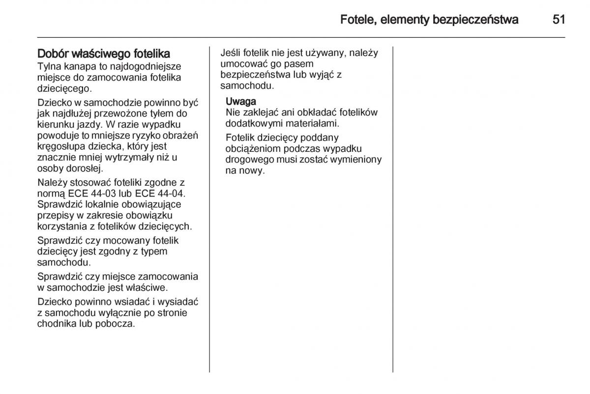 Opel Corsa D instrukcja obslugi / page 53