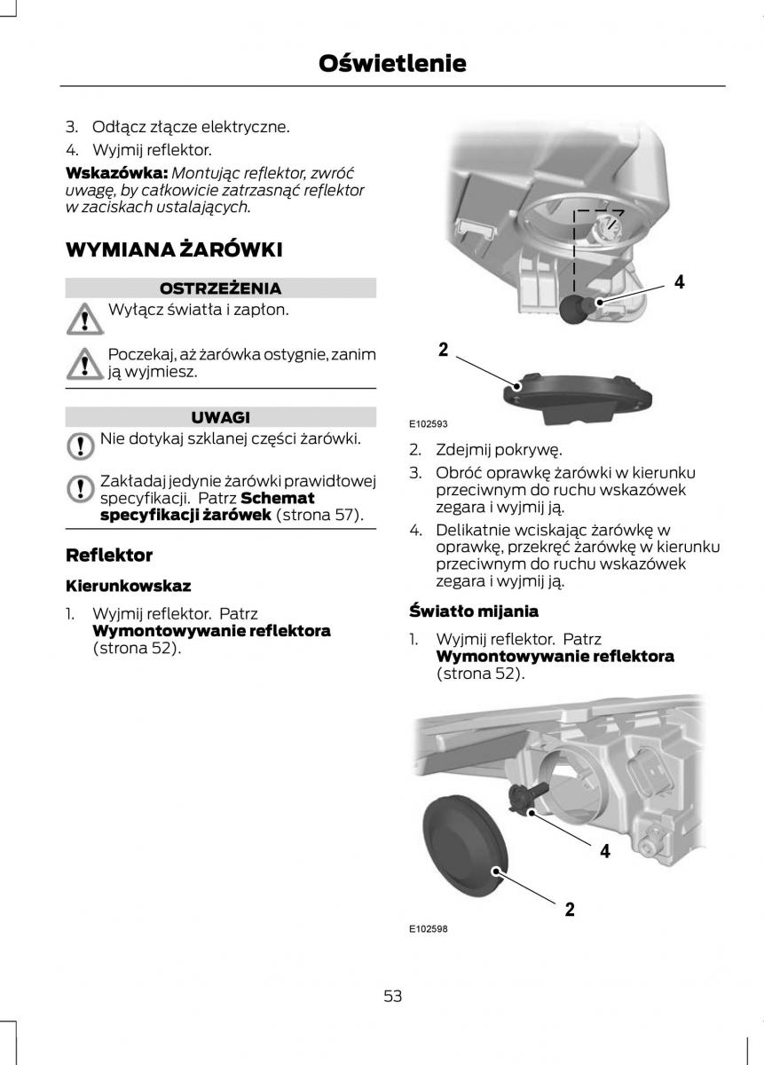 Ford Fiesta VII instrukcja obslugi / page 55