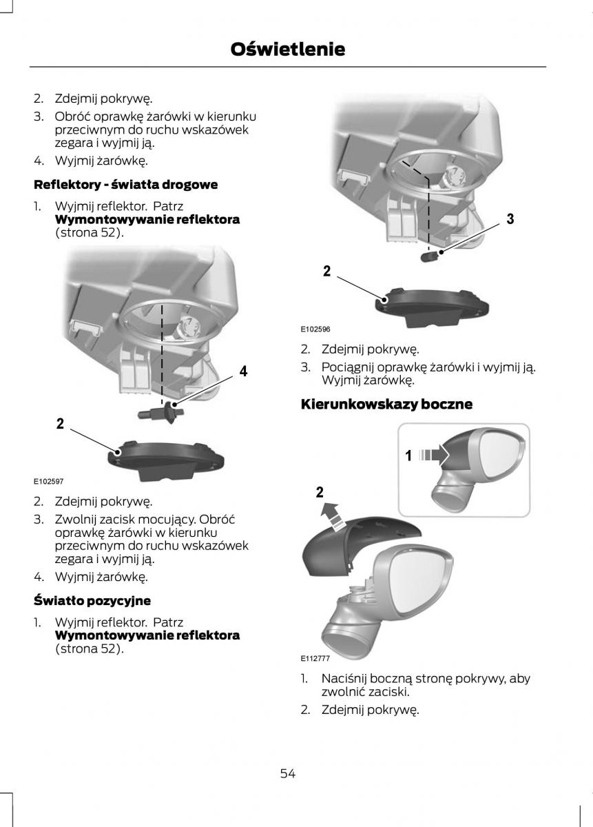 Ford Fiesta VII instrukcja obslugi / page 56