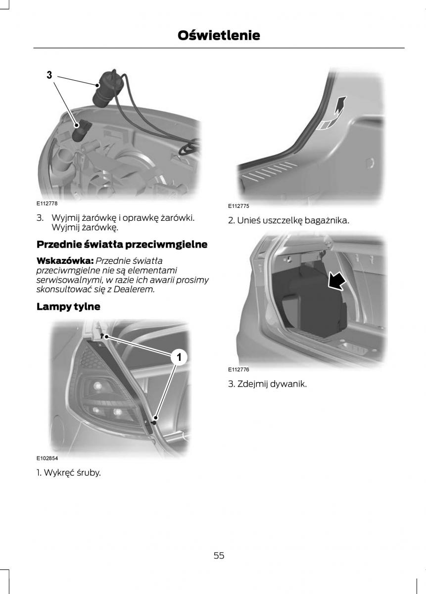 Ford Fiesta VII instrukcja obslugi / page 57