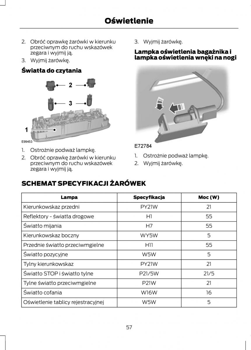 Ford Fiesta VII instrukcja obslugi / page 59