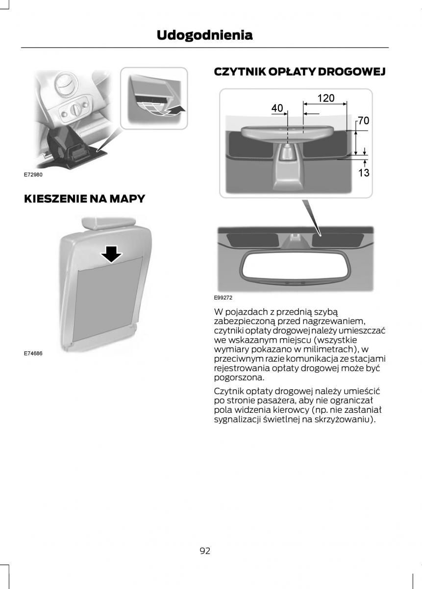 Ford Fiesta VII instrukcja obslugi / page 94