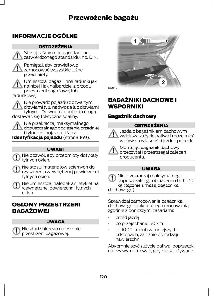 Ford Fiesta VII instrukcja obslugi / page 122