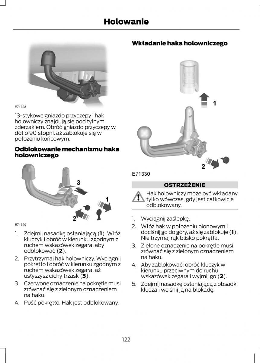 Ford Fiesta VII instrukcja obslugi / page 124