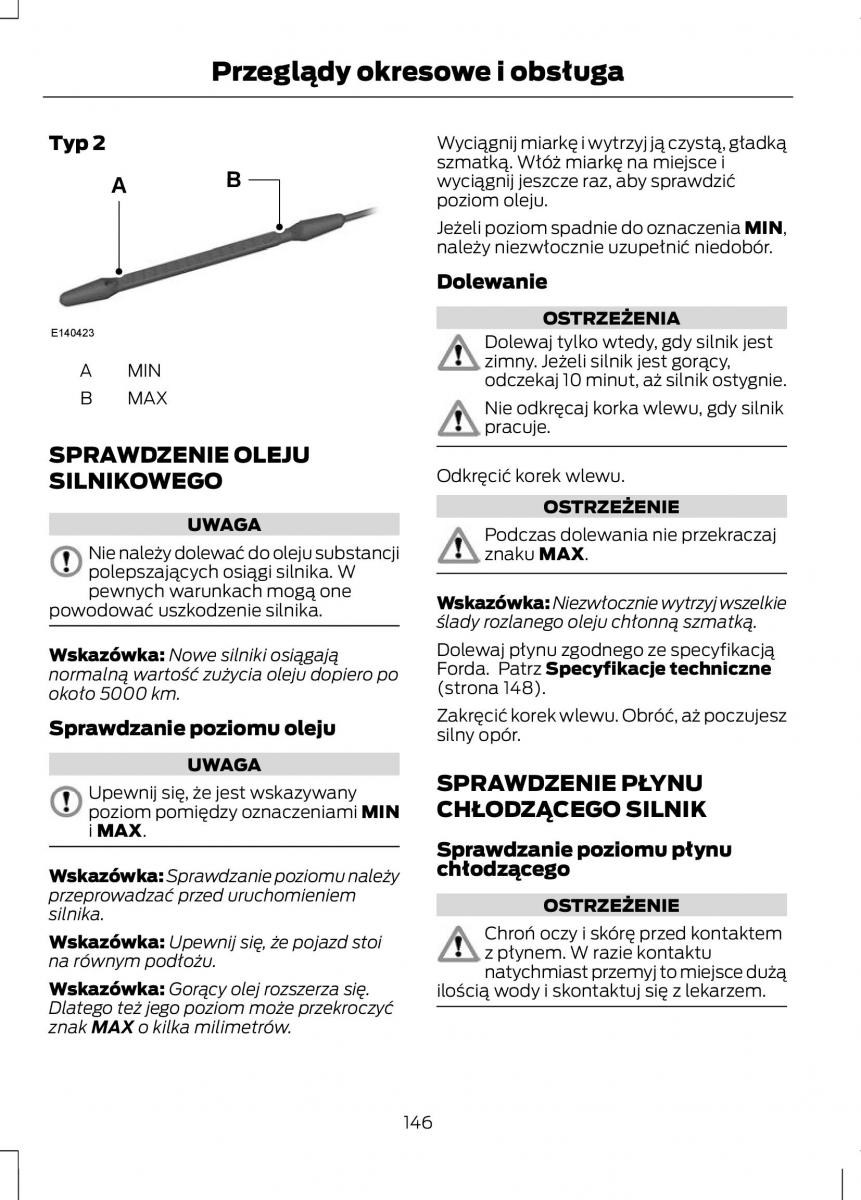 Ford Fiesta VII instrukcja obslugi / page 148