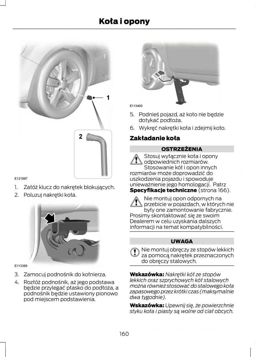 Ford Fiesta VII instrukcja obslugi / page 162