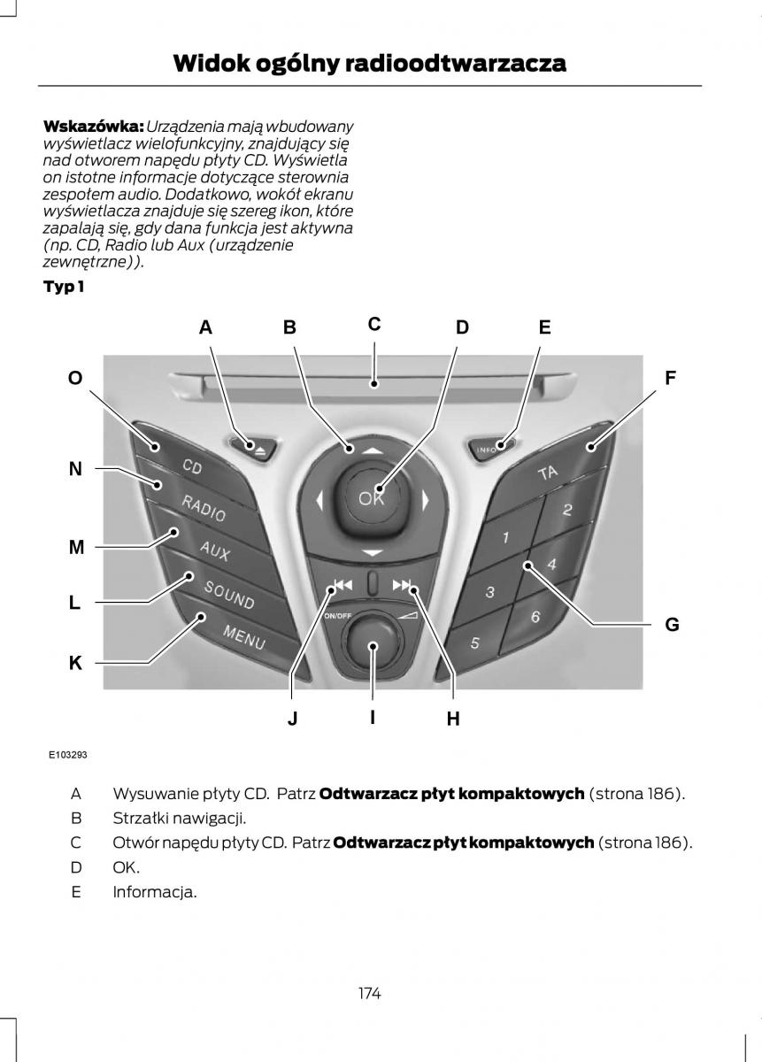 Ford Fiesta VII instrukcja obslugi / page 176