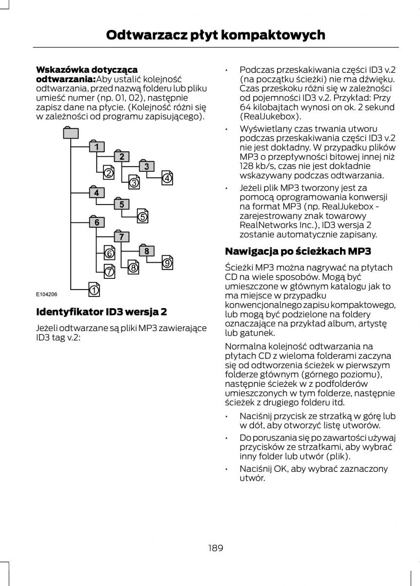 Ford Fiesta VII instrukcja obslugi / page 191