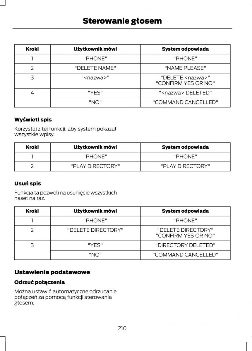 Ford Fiesta VII instrukcja obslugi / page 212